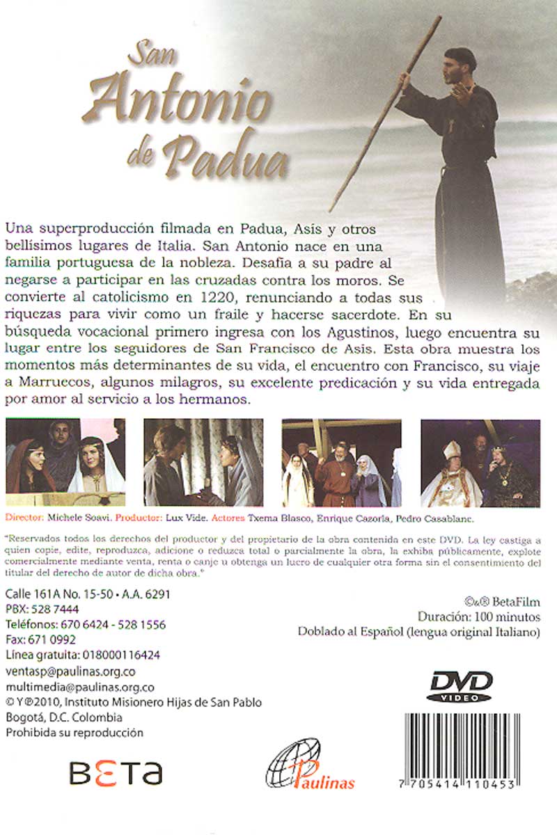 San Antonio de Padua -DVD
